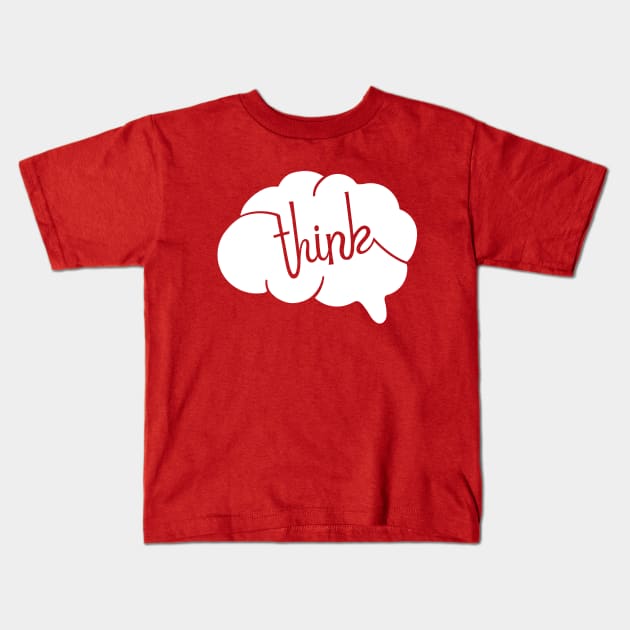 Brain Think Graphic Design Kids T-Shirt by TopTeesShop